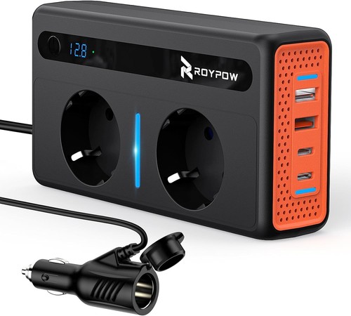Roypow convertitore 12v 220v - 12v,