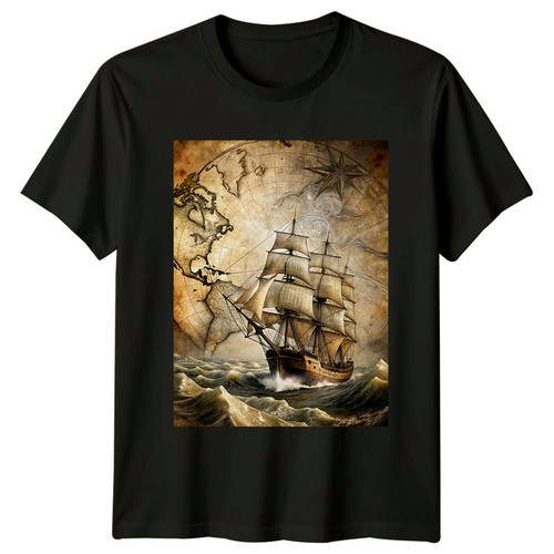 Shirt unisex vintage nave - t-shirt,