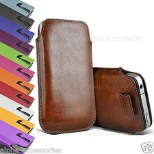 Custodia custodia pull tab in pelle premium fondina per vari telefoni cellulari Apple