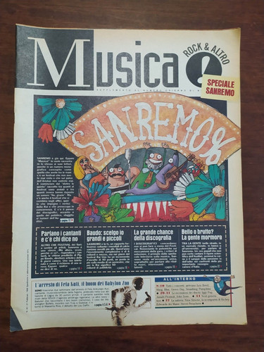 Rivista musica rock altro - musica,