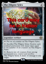 MTG THE FILIGREE SYLEX ITALIAN EXC - IL SILEX DI FILIGRANA 227 - ONE PP