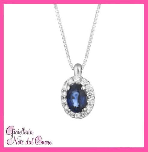 Ciondolo oro bianco 18k con - in,