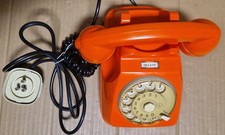 Telefono vintage a disco arancione Sip