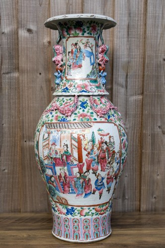 Splendido grande vaso - , rosa