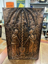 Grande targa vintage fatta a