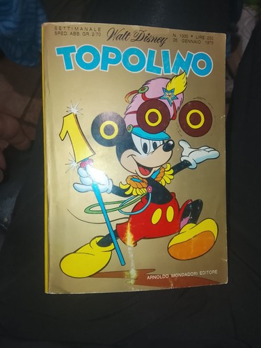 Topolino 1000 con bollino e - 1000,