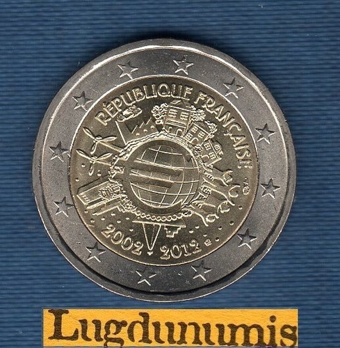 Euro commémo france - euro, 2012