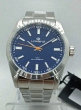 OROLOGIO UOMO LORENZ GLAM QUADRANTE BLU CASSA ACCIAIO OPACO 41mm CORONA A VITE