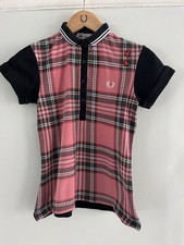 Polo Fred Perry x Amy Winehouse rosa tartan UK 6