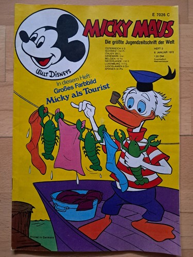 Topolino dell 1 1972 con - n.2, dell'8.1.1972