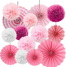 14 Pezzi Pompon Di Carta