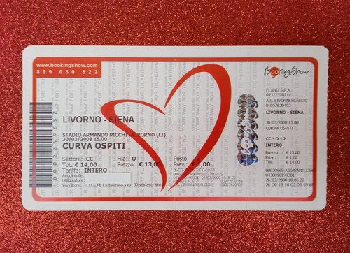 Biglietto ingresso stadio - ingresso,