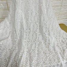 Tessuto Pizzo Rigato Foglia