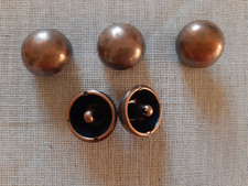 N. 131  LOTTO N. 5 BOTTONI  DIAMETRO CM.  1,80  COL. BRONZO VINTAGE