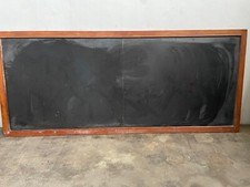 VECCHIA LAVAGNA ARDESIA 316x136cm CORNICE IN LEGNO DA SCUOLA