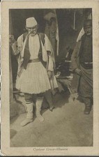 cartolina guerra in albania costume greco albanese 