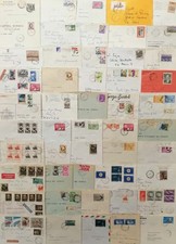 Repubblica - 1952/1982 - Lotto di 50 buste affrancate con commemorativi