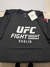 T-shirt grande vintage Dublino 2012 ufficiale Reebok UFC FightNight. Lucidante Duffy