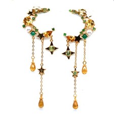 Orecchini tailandesi fatti - , a