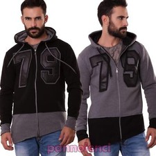 Giacca uomo felpa zip pull