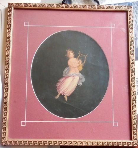 Dipinto olio carta napoli - su,