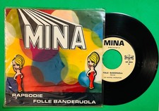 MINA MAZZINI Raro 45 GIRI 1968 Con 2 PUPAZZETTI | RAPSODIE / FOLLE BANDERUOLA |