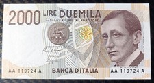 REPUBBLICA BANCONOTA LIRE 2000