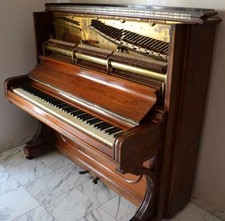 pianoforte Steinway & Sons verticale 1895 palissandro intagliato perfette condiz