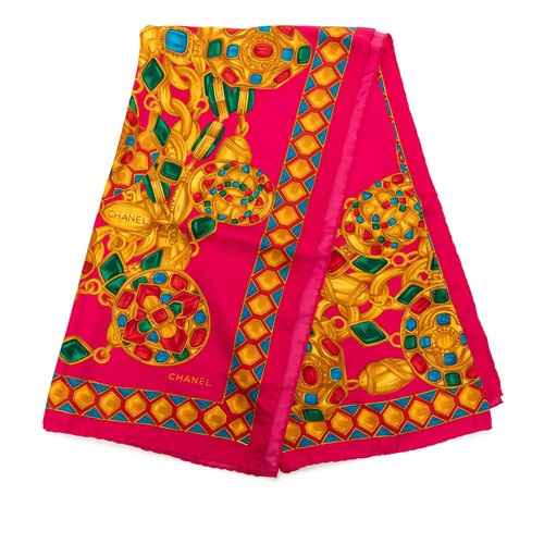 Chanel gripoix soie foulard - soie,
