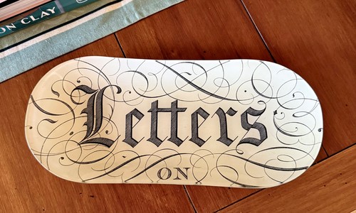 Lettere vetro decoupage - lettere,
