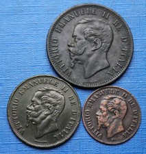 Lot : 2, 5 & 10 Centesimi