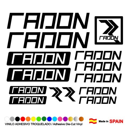 Pegatinas vinilo radon bici - 14,