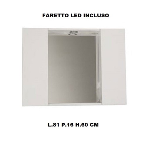 Specchiera bagno ante - specchiera, 2