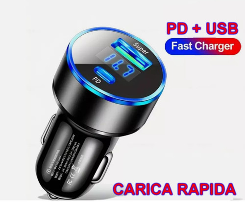 Caricabatterie auto usb - da,