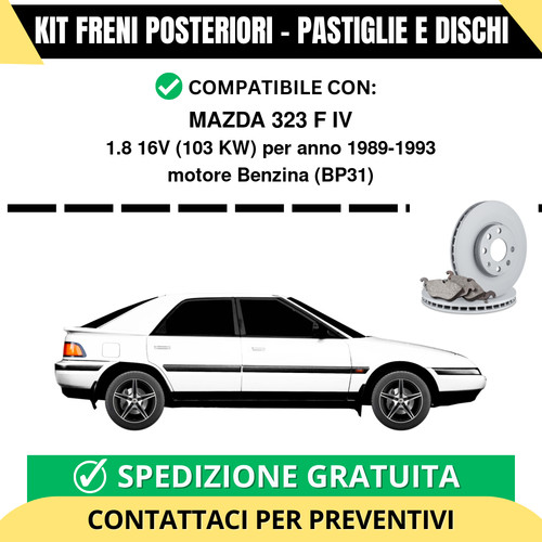Kit freni posteriori - posteriori, mazda