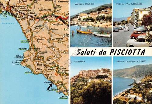 Cartolina pisciotta vedute - cartolina,