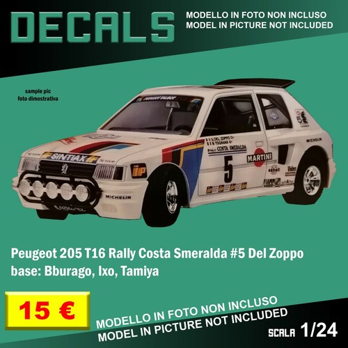 Decals repro peugeot 205 t16 - peugeot,
