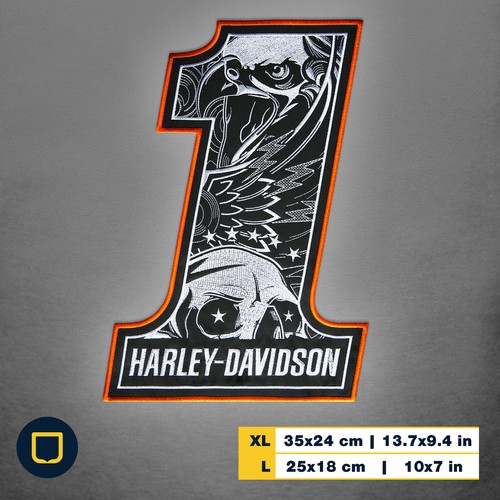 Harley davidson number - harley, large