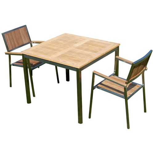 Set giardino acciaio inox - set,