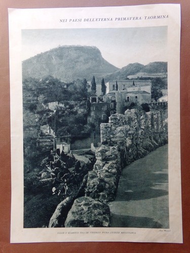 Stampa del 1929 taormina - stampa,