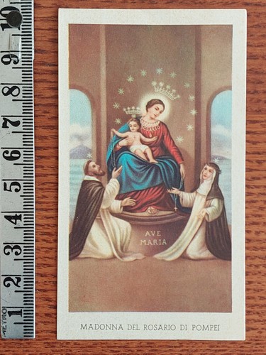 Santino holy card madonna del - santino,