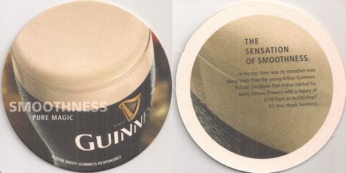 Guinness beer mat - beer,