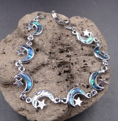 Bracelet lune etoile nacre - etoile, en
