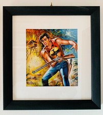 Zagor disegno originale del fumettista e copertinista turco Aslan Sukur-NO FERRI