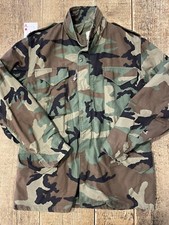 Alpha Industries M-65 Giacca Jacket Coat Uomo Made Usa Tg Medium Long Camouflage