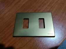 BTICINO 503/12B PLACCHETTA PLACCA 2 MODULI 2M ALLUMINIO BRONZO MAGIC NUOVA