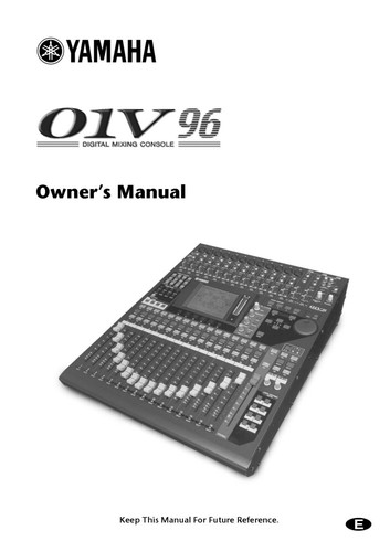 Yamaha 01v96 console mixaggio - 01v96,