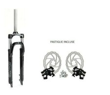 FORCELLA mtb 26 28,6X210 AMMORTIZZATA  ATTACCO DISCO DISK+ kit freni meccanici 