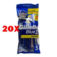 20 X Gillette Blue Ii Rasoio