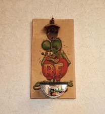 Stappa bottiglie Da Parete Rat Fink,Kustom Kulture,Pezzo Unico